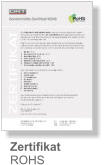 Zertifikat ROHS